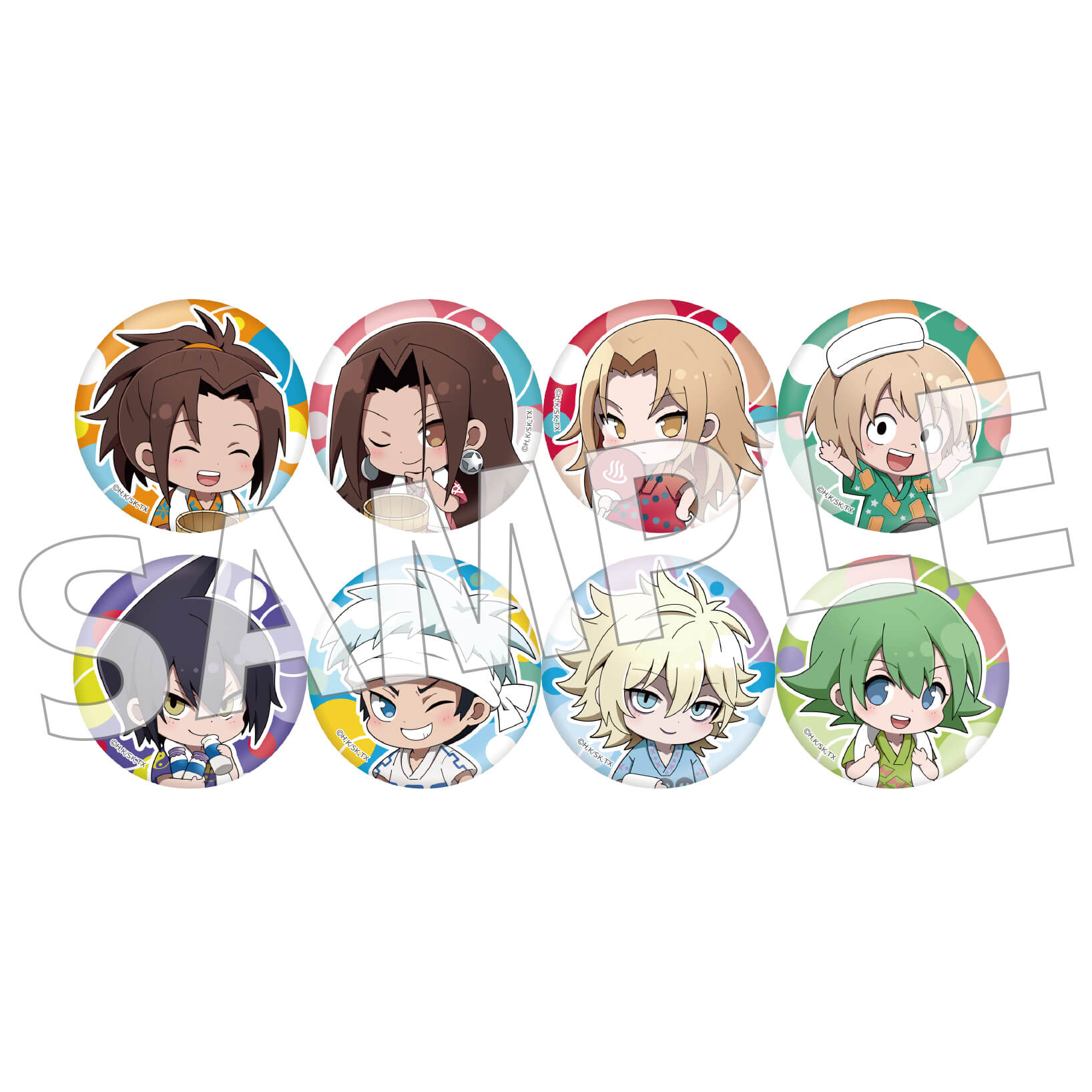 Shaman King X Raku Spa Collaboration Patch Cafe