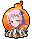 This image has an empty alt attribute; its file name is Funbari-Tamao7-Shrine-Bead-Orange.png